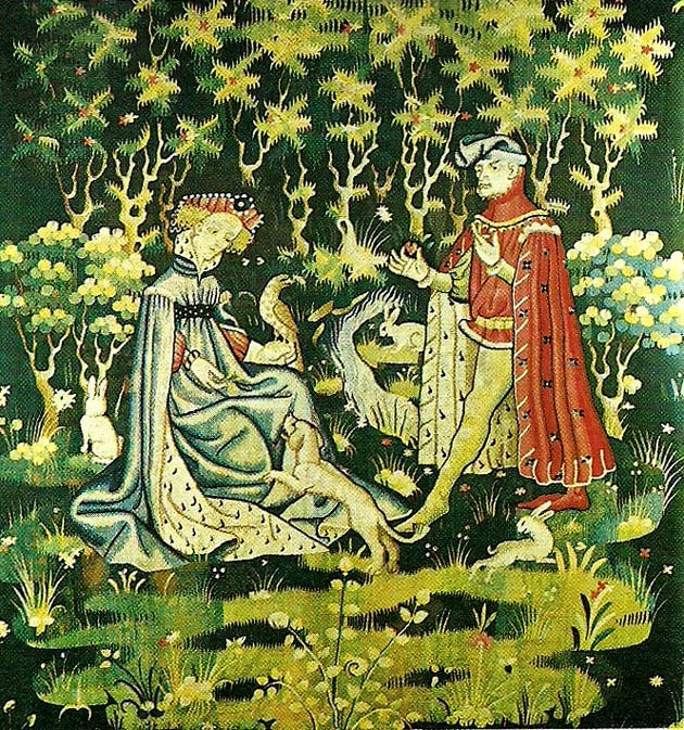 offering the heart, tapestry